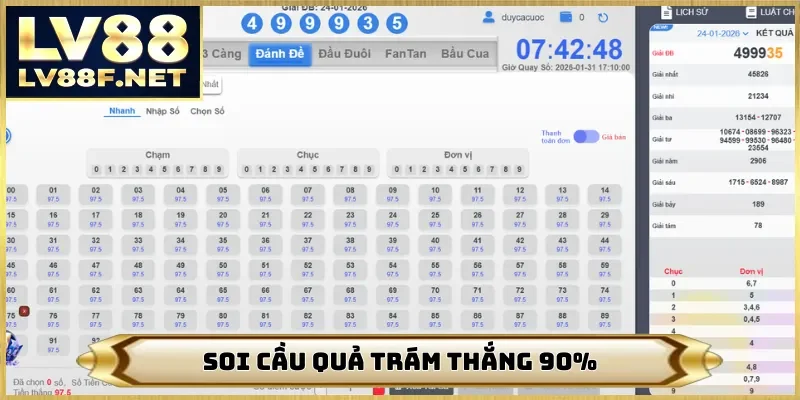 Soi cầu quả trám thắng 90%