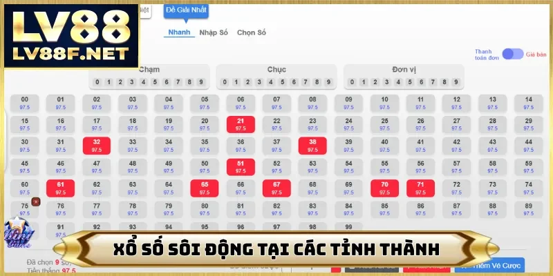Xổ số sôi động tại các tỉnh thành